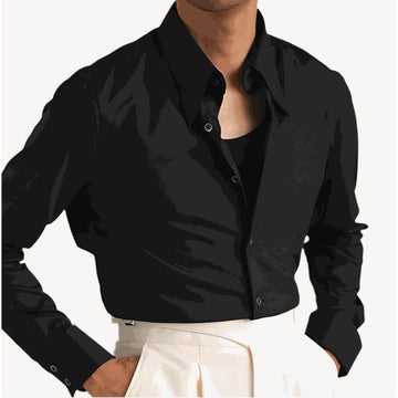 Party tuxedo long sleeve shirt