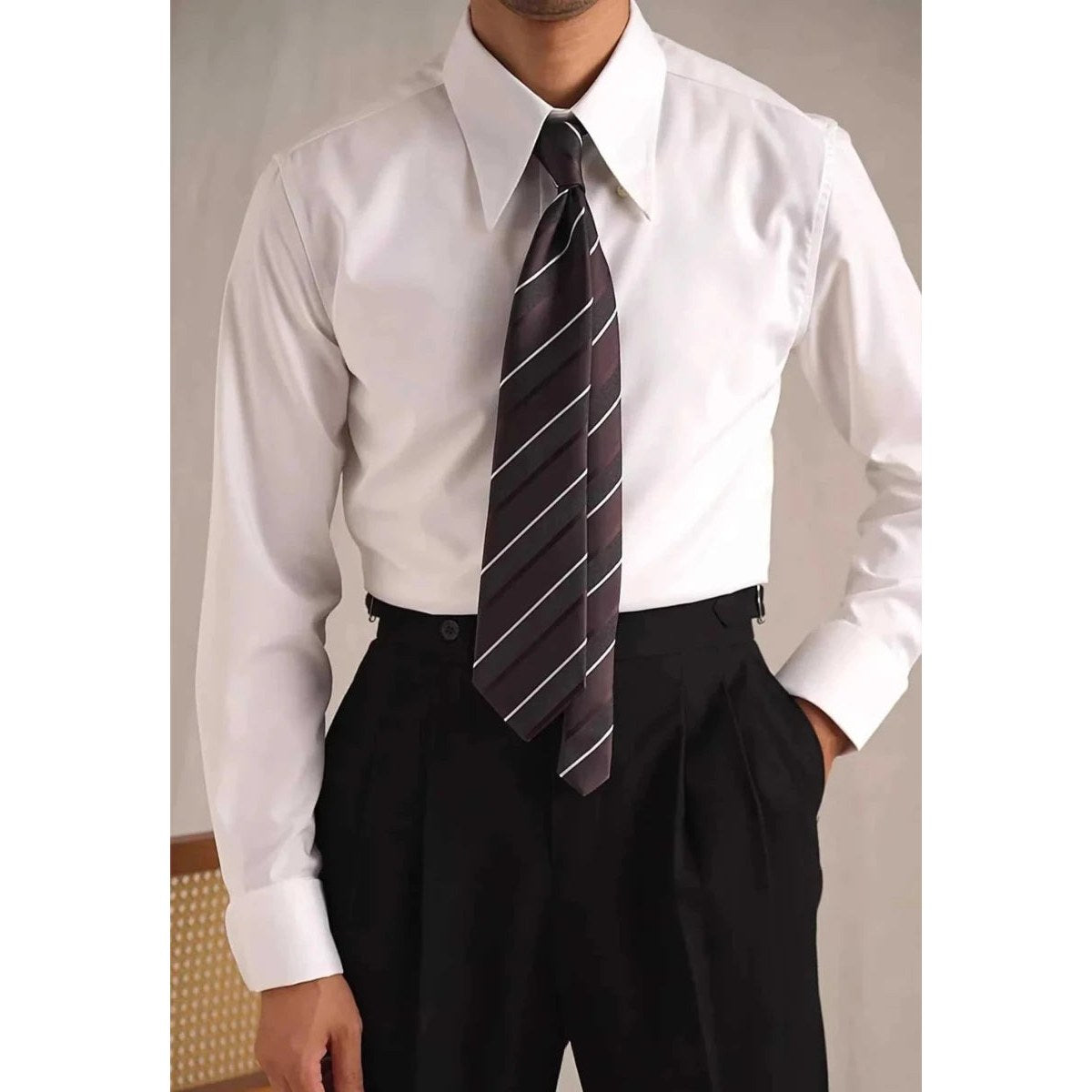 Party tuxedo long sleeve shirt