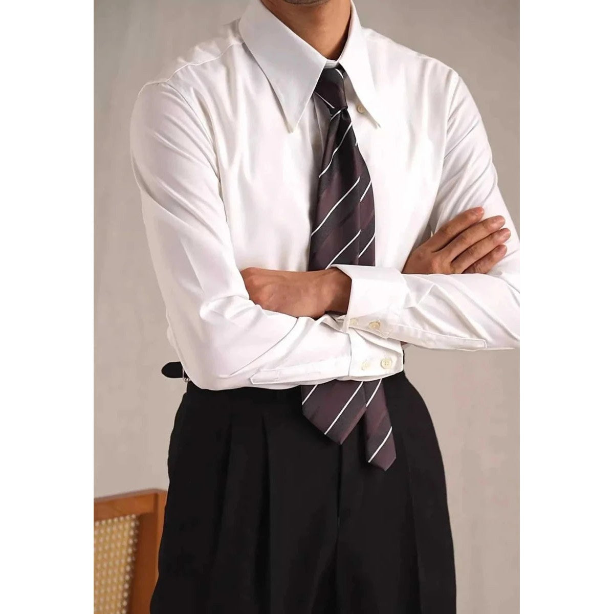 Party tuxedo long sleeve shirt