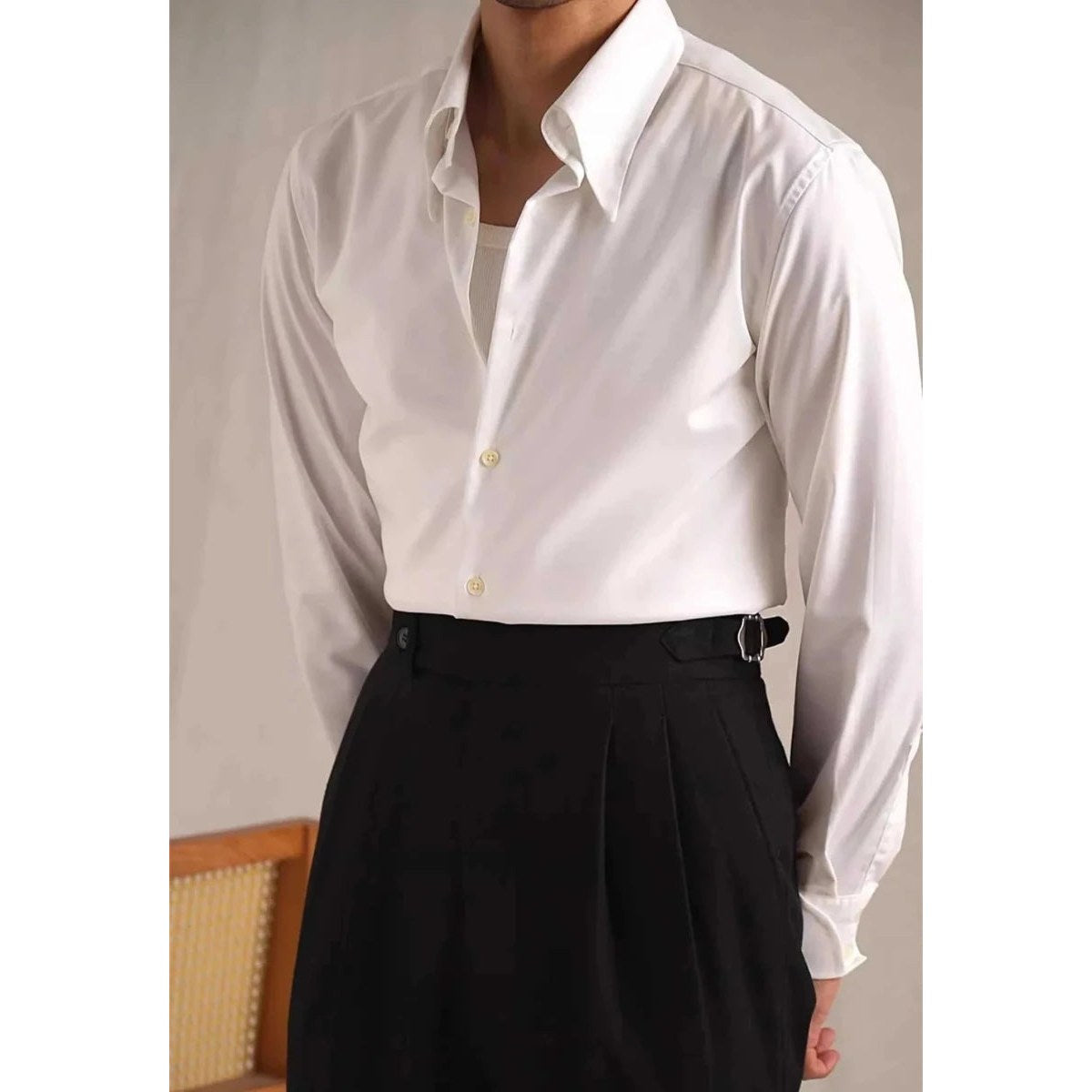 Party tuxedo long sleeve shirt