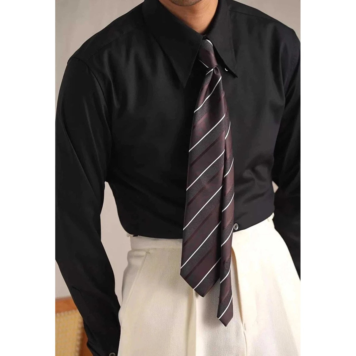 Party tuxedo long sleeve shirt