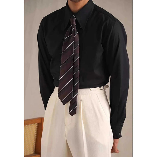 Party tuxedo long sleeve shirt