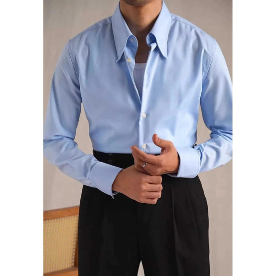 Party tuxedo long sleeve shirt