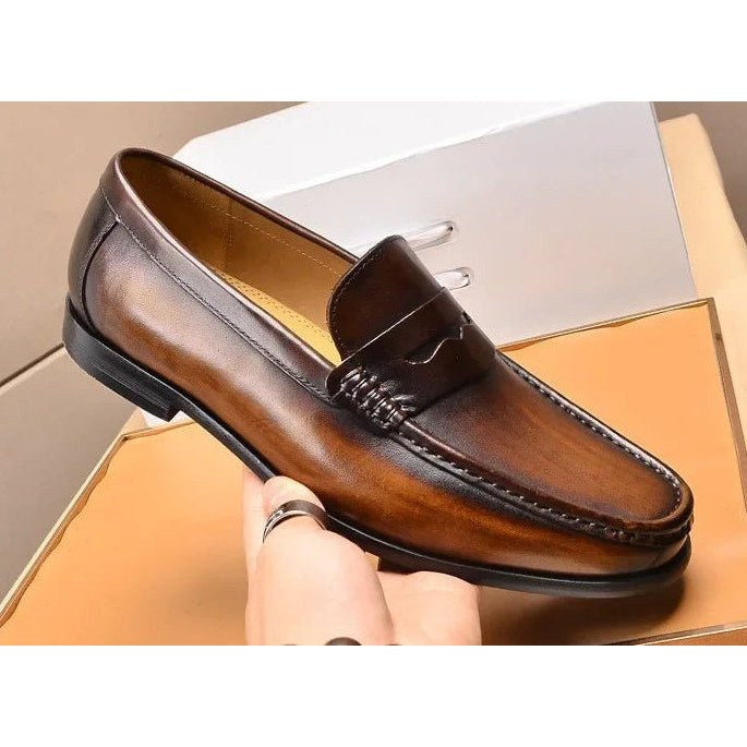 Penny luxury genuine leather loafers