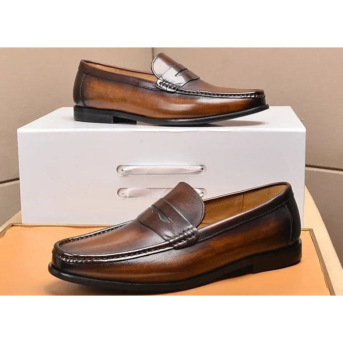 Penny luxury genuine leather loafers