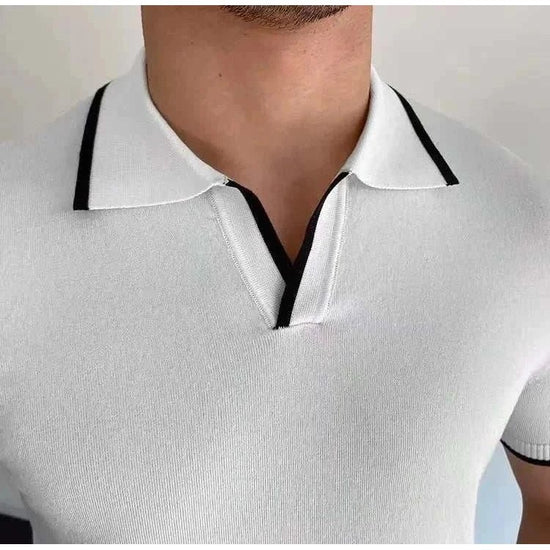 Polo collar relaxed fit t-shirt