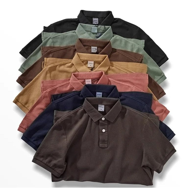 Polo cotton washed t-shirt