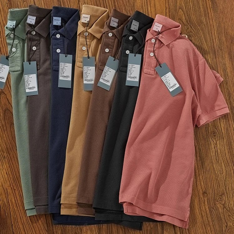 Polo cotton washed t-shirt