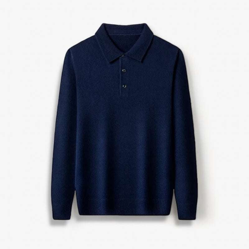 Polo sweater with buttons