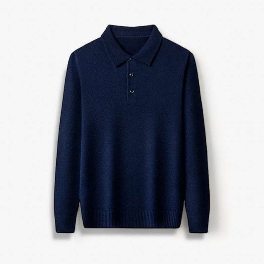 Polo sweater with buttons