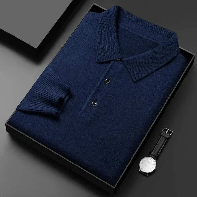 Polo sweater with buttons