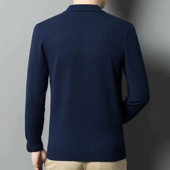 Polo sweater with buttons