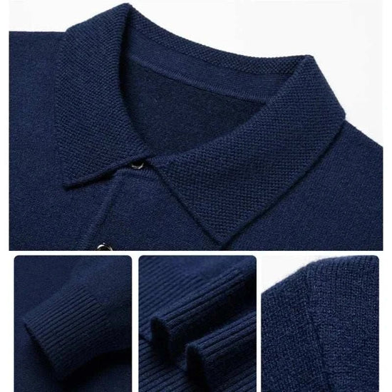 Polo sweater with buttons