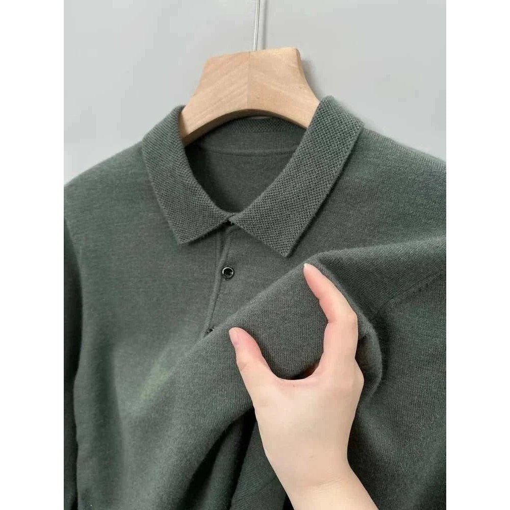 Polo sweater with buttons