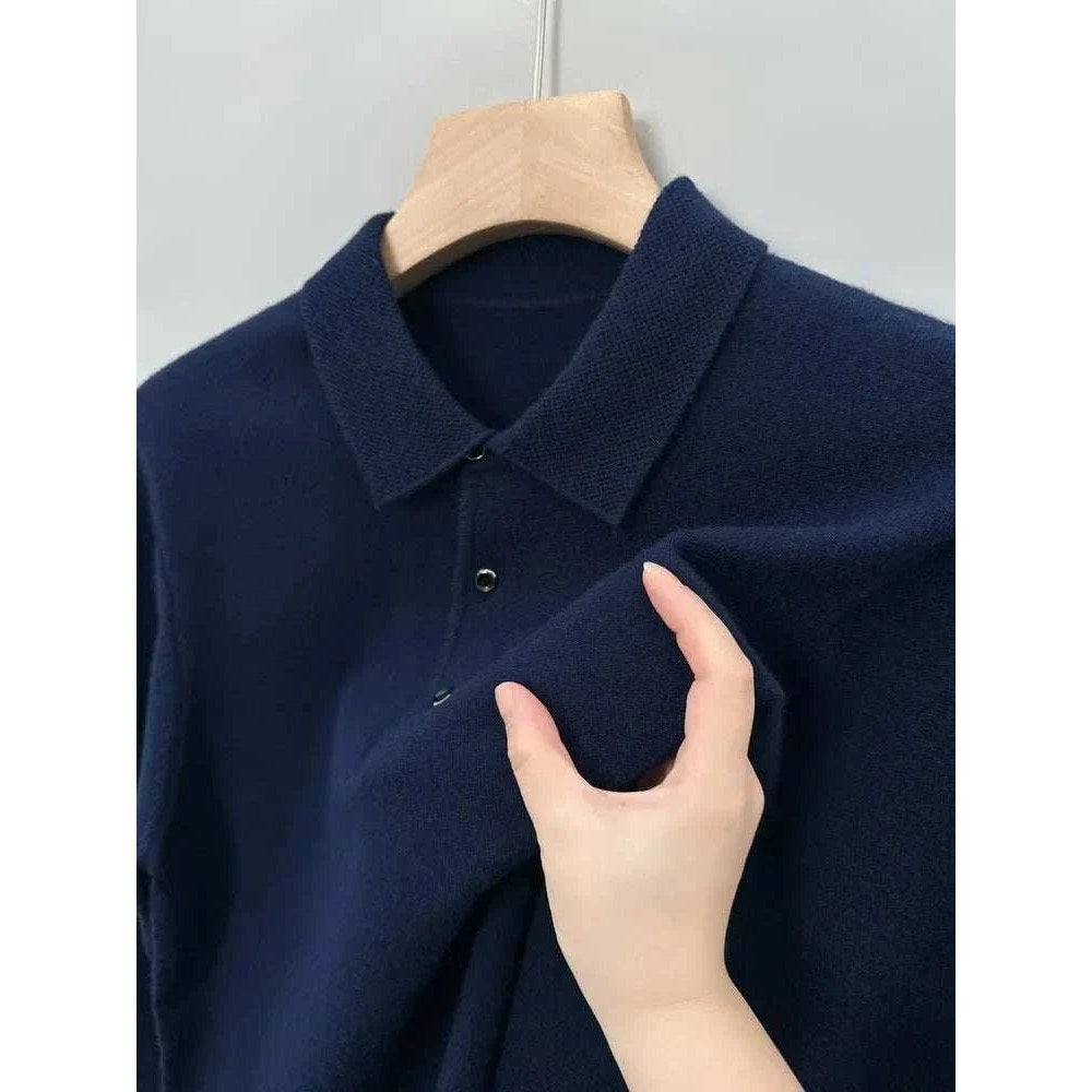 Polo sweater with buttons
