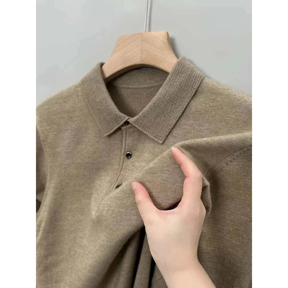 Polo sweater with buttons