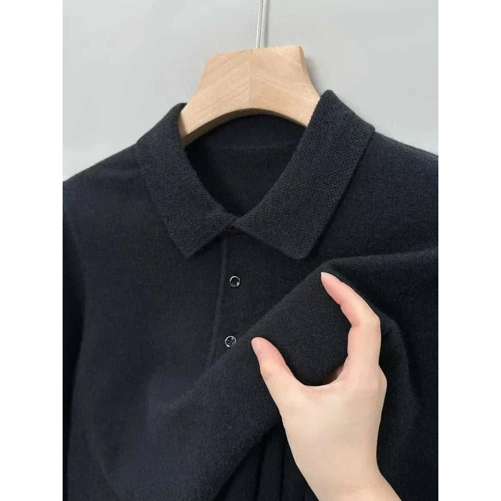 Polo sweater with buttons