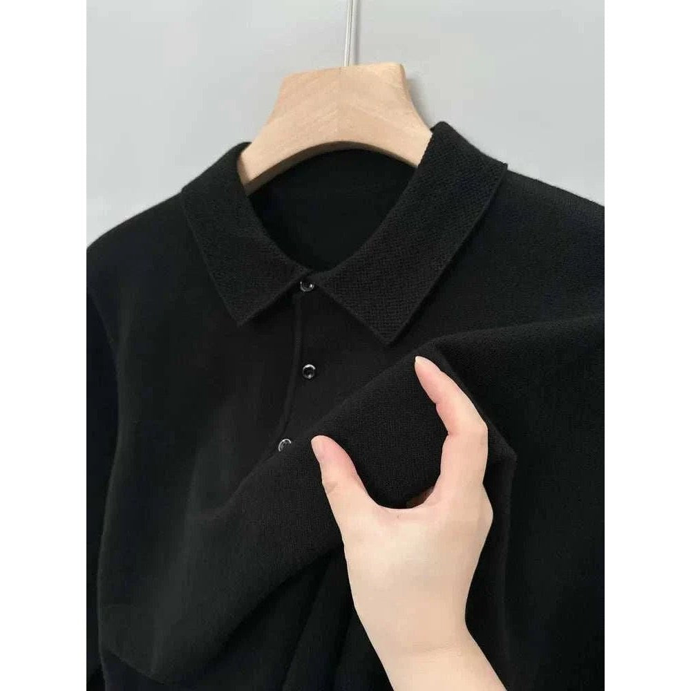 Polo sweater with buttons