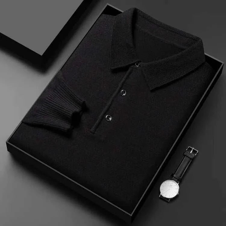 Polo sweater with buttons