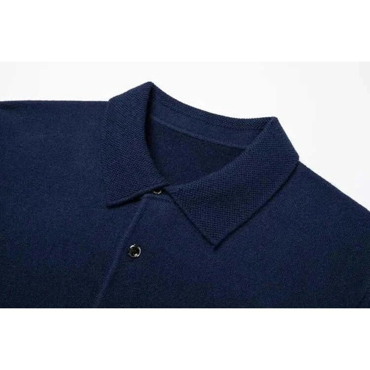Polo sweater with buttons
