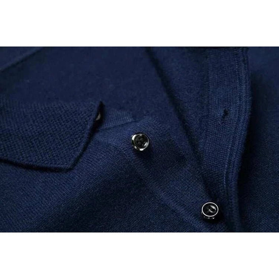 Polo sweater with buttons