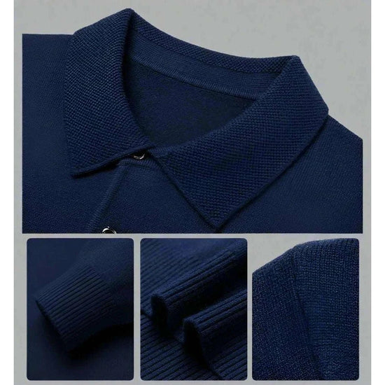 Polo sweater with buttons