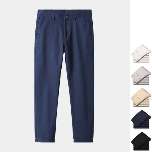 Pure cotton casual chinos