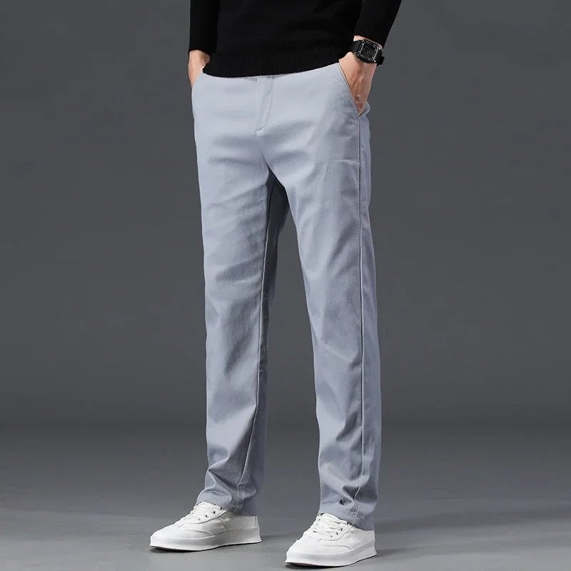 Pure cotton casual chinos