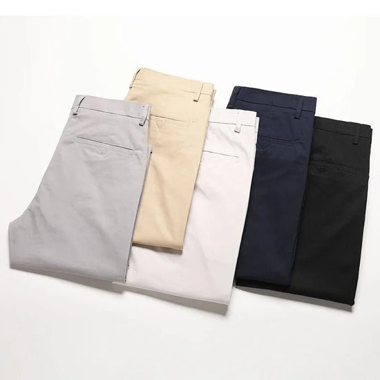 Pure cotton casual chinos