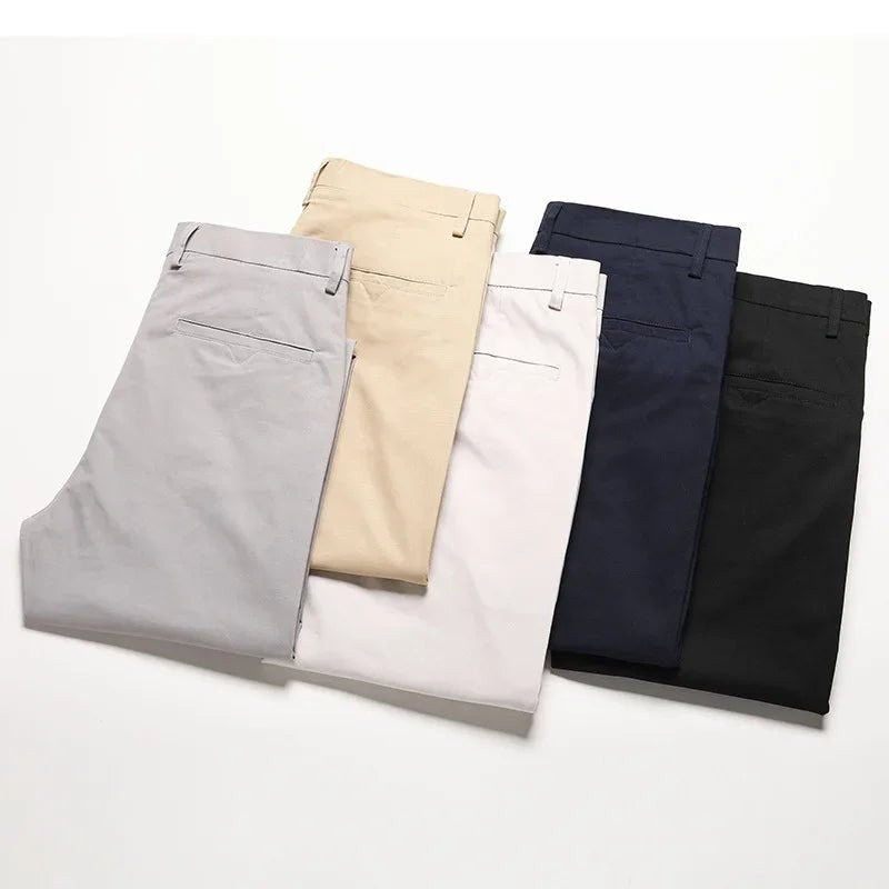Pure cotton casual chinos