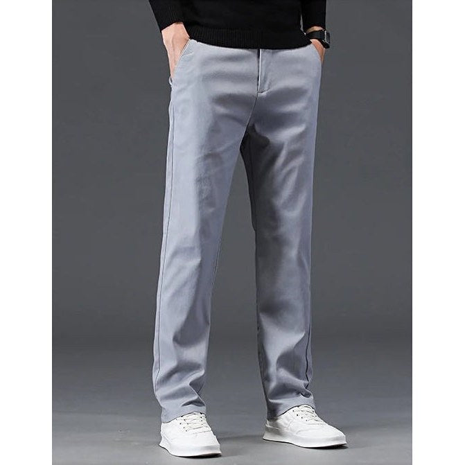 Pure cotton casual chinos