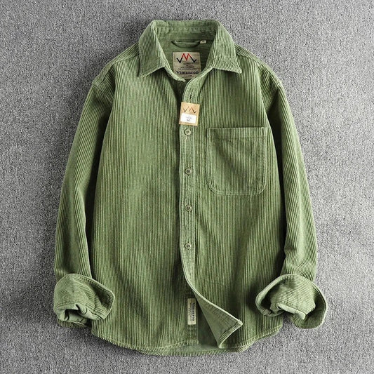 Pure Cotton Corduroy American Shirt
