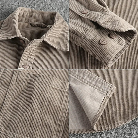 Pure Cotton Corduroy American Shirt