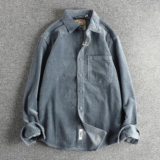 Pure Cotton Corduroy American Shirt