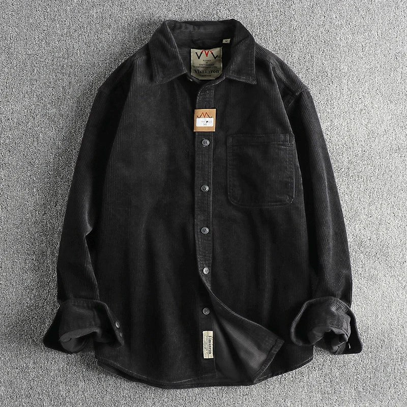 Pure Cotton Corduroy American Shirt