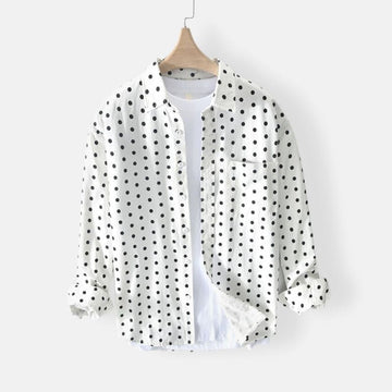 Pure Cotton Shirt Dot Print