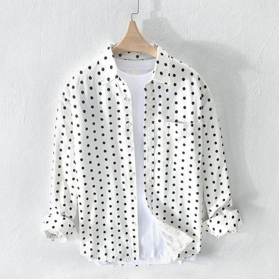 Pure Cotton Shirt Dot Print