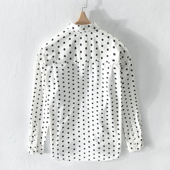 Pure Cotton Shirt Dot Print