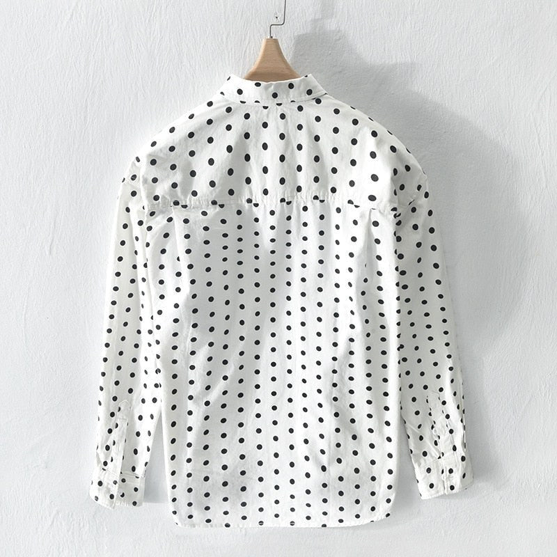 Pure Cotton Shirt Dot Print