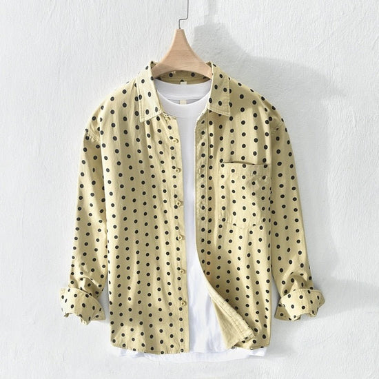 Pure Cotton Shirt Dot Print