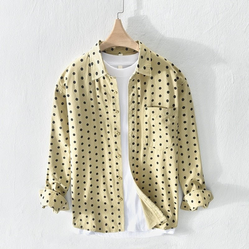 Pure Cotton Shirt Dot Print