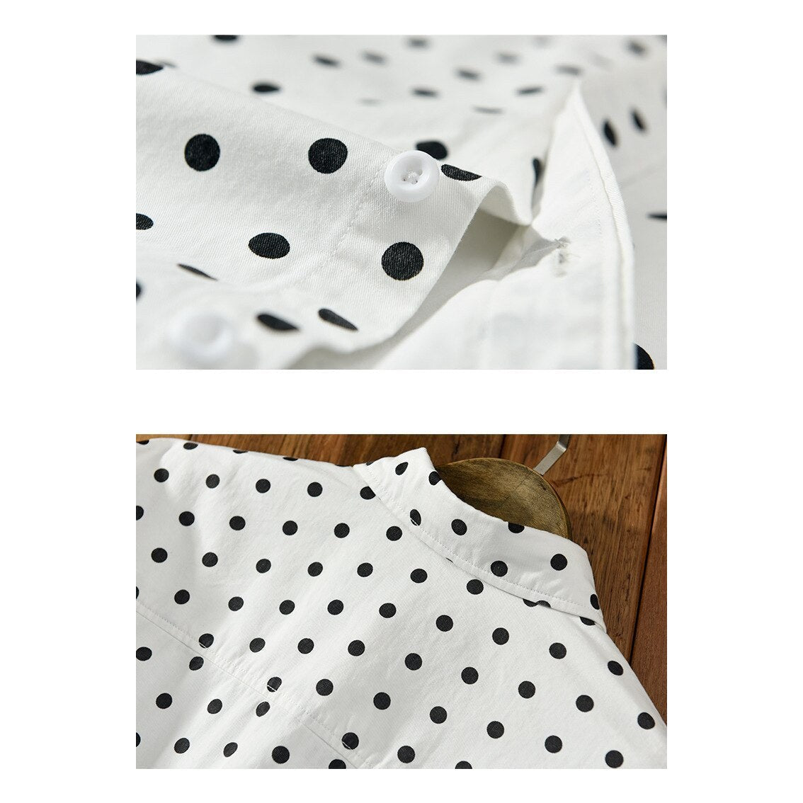 Pure Cotton Shirt Dot Print