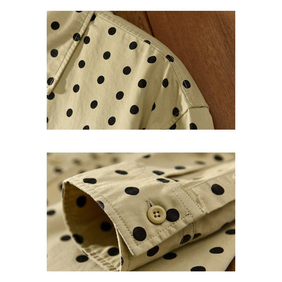 Pure Cotton Shirt Dot Print