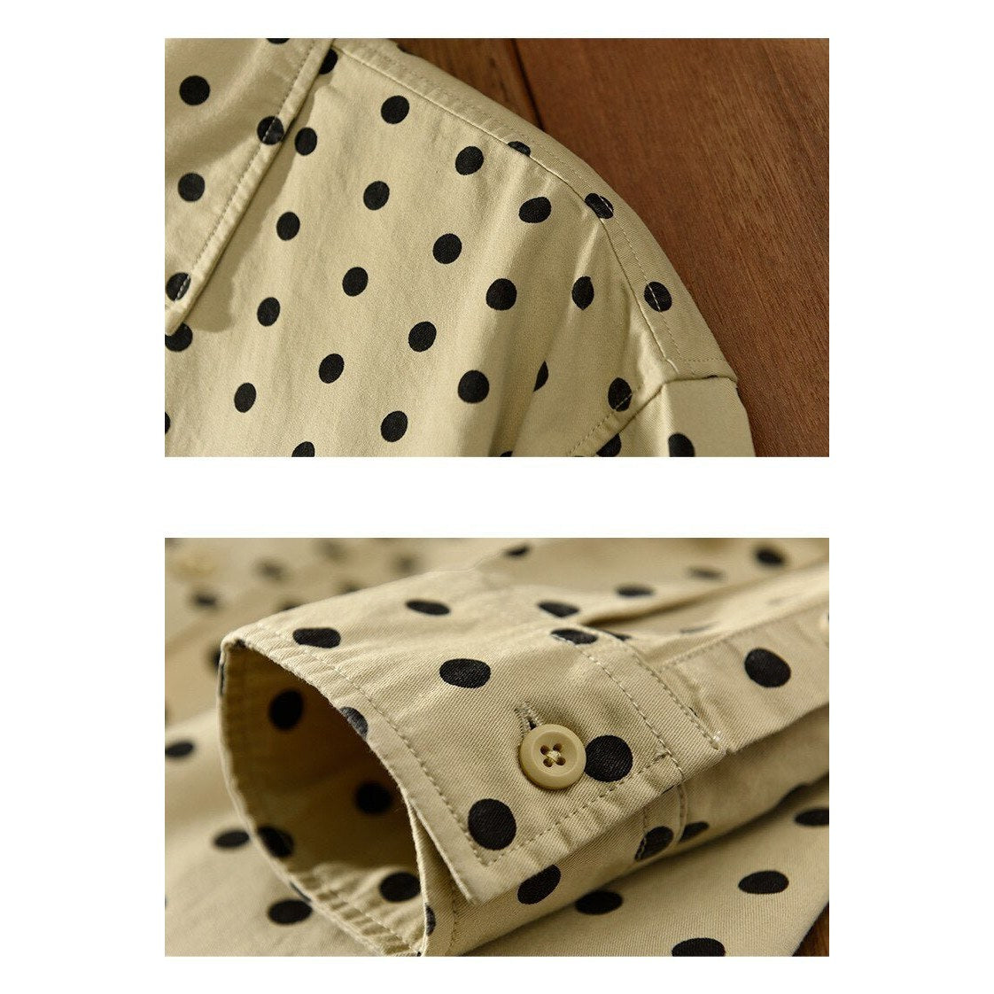 Pure Cotton Shirt Dot Print