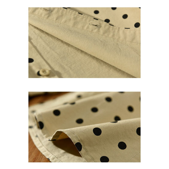 Pure Cotton Shirt Dot Print