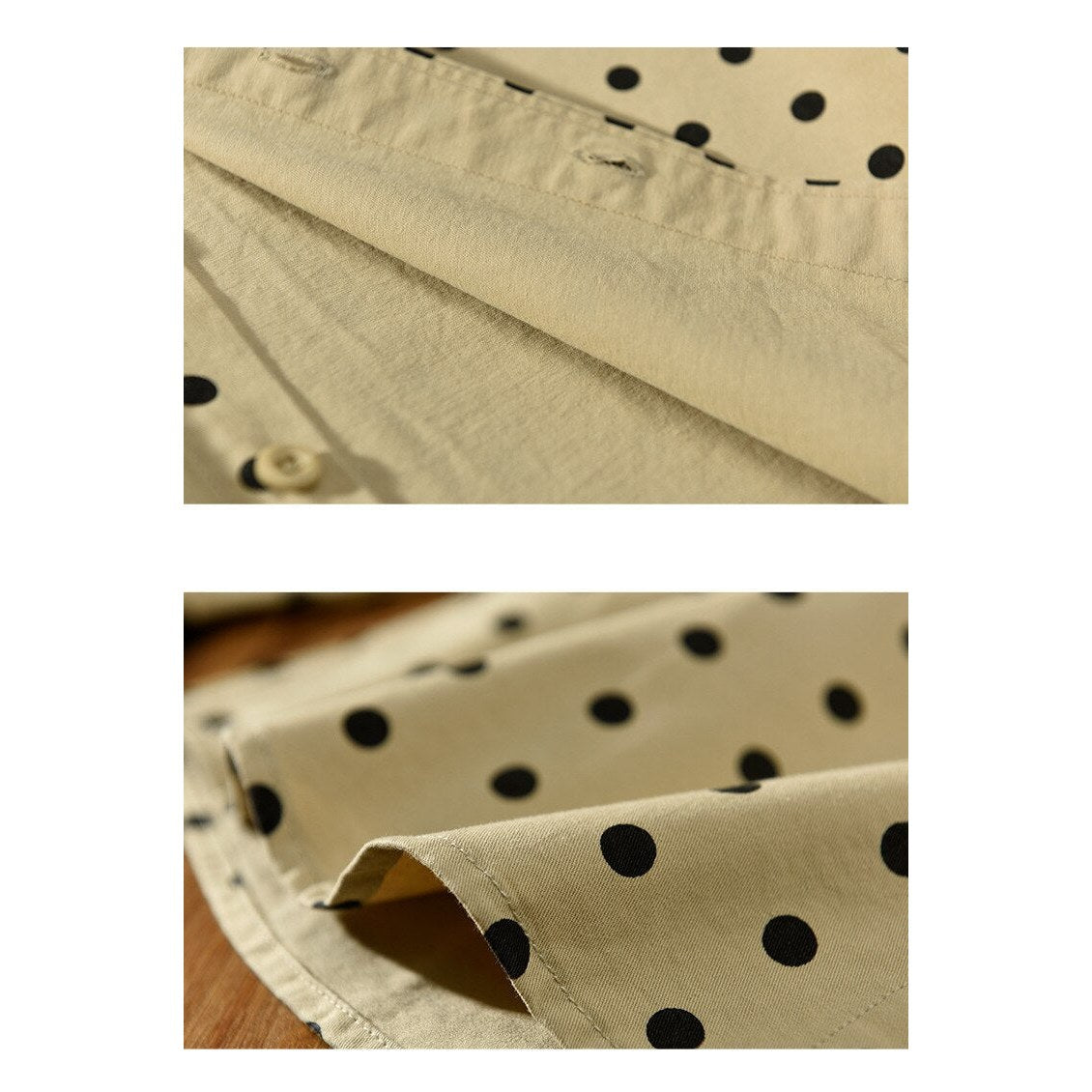 Pure Cotton Shirt Dot Print