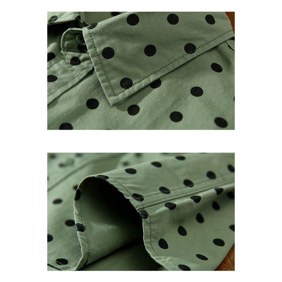 Pure Cotton Shirt Dot Print