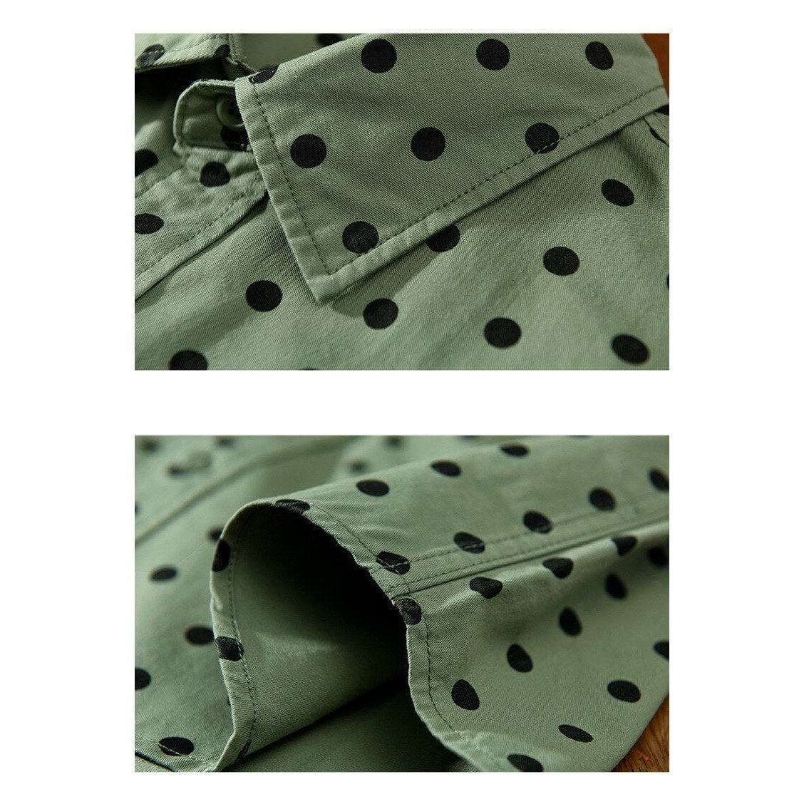 Pure Cotton Shirt Dot Print