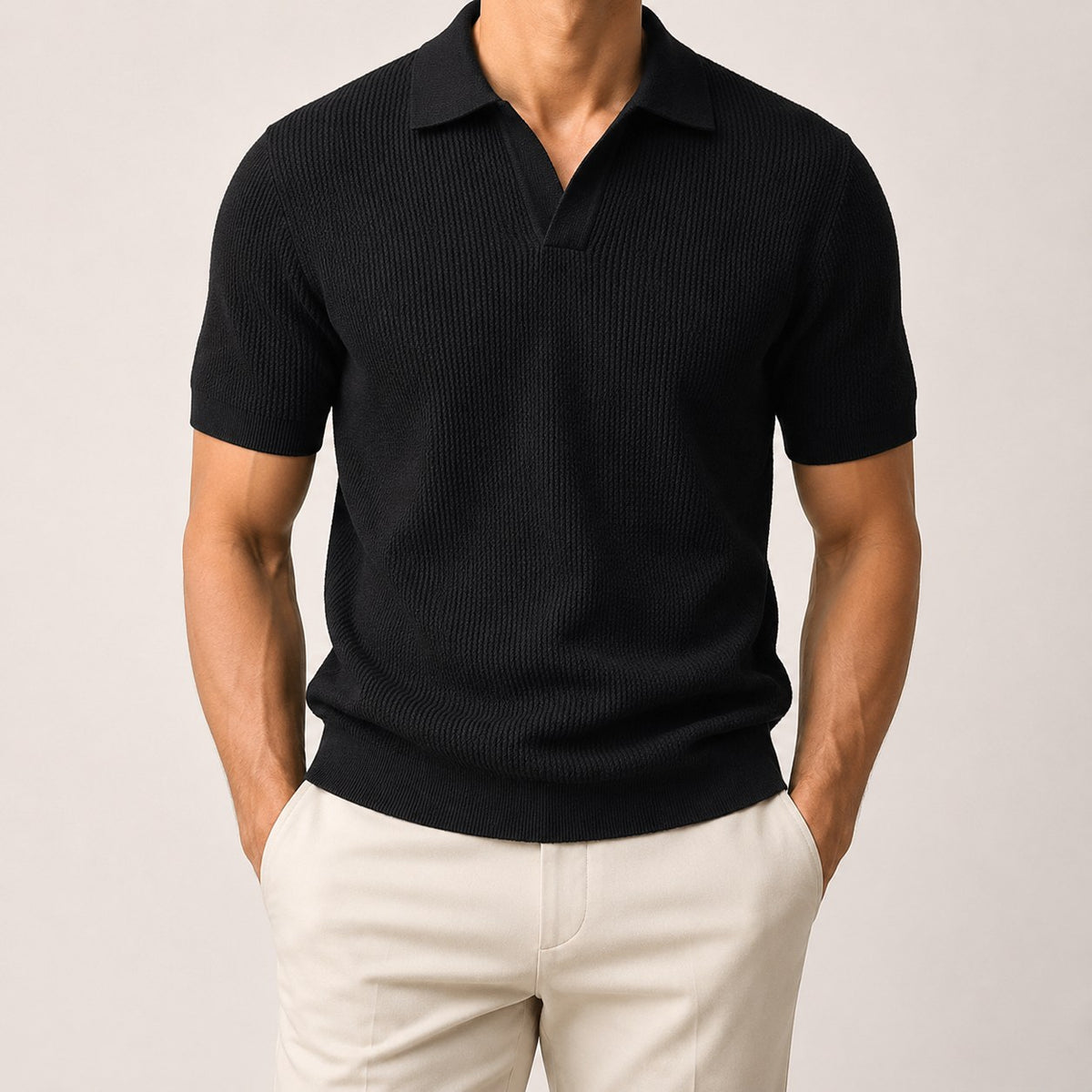 Ramon business slim cashmere polo sweater