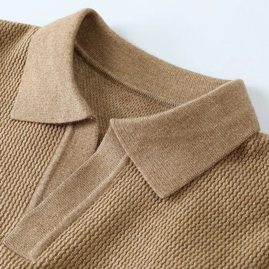 Ramon business slim cashmere polo sweater